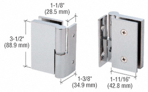 CRL 316 Brushed Stainless Single Acting Left Hand Wall-to-Glass Gate Hinge