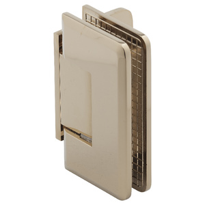Lifetime Brass Wall Mount with Offset Back Plate Adjustable Majestic Series Hinge