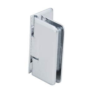 CRL Polished Chrome Petite 044 Series Wall Mount Offset Back Plate Hinge