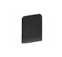 CRL Black Powder Coat End Cap for WU1 Series Wet/Dry U-Channel