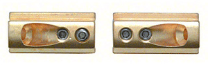 CRL Brass Wall Mounting Brackets - Pair