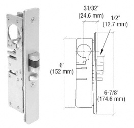 CRL 31/32" Backset Narrow Stile Right Hand Deadlatch Lock