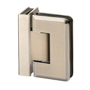 Brushed Nickel 90º Glass to Glass Premier Series Hinge
