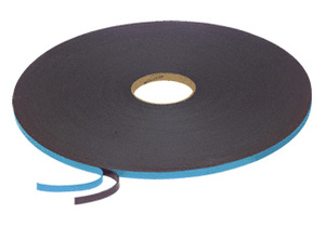 CRL Black 1/16" x 3/8" Poly Liner Double Sided Foam Glazing Tape