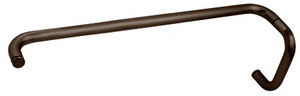 CRL Oil Rubbed Bronze 6" Pull Handle and 22" Towel Bar BM Series Combination Without Metal Washers