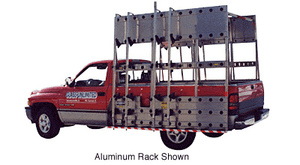 CRL White 96" x 86" Steel Glass Rack for 1/2 to 1 Ton Pickup Trucks