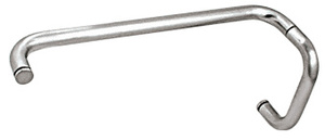 CRL Polished Chrome 6" Pull Handle and 12" Towel Bar BM Series Combination Without Metal Washers