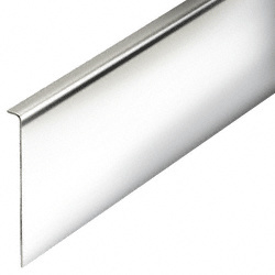 CRL Polished Stainless Cladding for 2-1/2" Slender Profile Door Rail