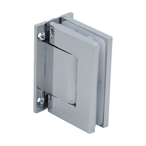 CRL Bright Chrome Vernon Wall Mount Full Back Plate Oil Dynamic Hinge