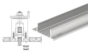 CRL-Blumcraft® Satin Anodized FS307 Replacement Snap-In Insert for RG450 Base Shoe