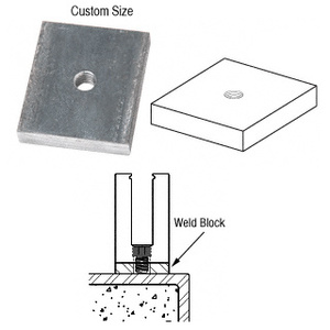 CRL Custom Steel Weld Blocks for Base Shoe