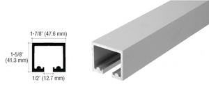 CRL Satin Anodized 240" Length Top Track for OT Series Top Hung Sliders and Bi-Fold Doors