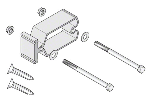 CRL-U.S. Aluminum Horizontal Jamb Mullion Shear Block and Bolt Package ...