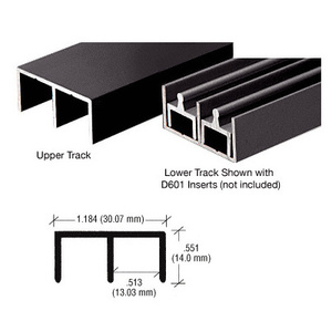 CRL Duranodic Bronze "Standard" Aluminum Upper or Lower Channel