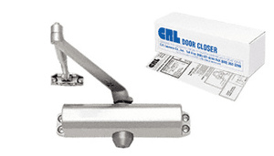 CRL Clear Anodized Astral II Solid Push Bar for 39 Double Acting