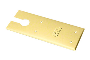 CRL Polished Brass Finish Closer Cover Plates for 8300 Series Floor Mounted Closer