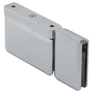 Polished Chrome 180° Glass to Glass (for Fixed Sidelite) Montreal Series Hinge