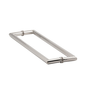 Polished Chrome 18" Mitered Back to Back Towel Bars with Washers