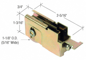 CRL 1-1/8" Steel Sliding Glass Door Roller With 23/32" Wide Housing for T.M. Cobb Doors