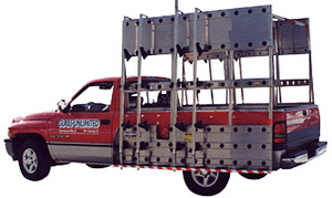 CRL 96" x 86" Stainless Steel Glass Rack for 1/2 to 1 Ton Pickup Trucks