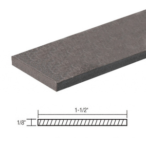 CRL Rectangular 1-1/2" x 1/8" Molded Sponge Rubber Weatherstrip