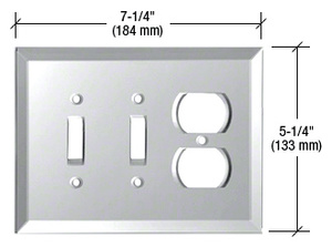 CRL Clear Double Toggle Duplex Glass Mirror Plate