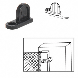 CRL Black Flush Diecast Window Screen Clip - Bulk | CRL