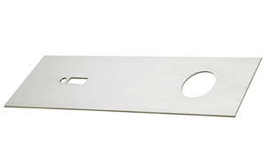 CRL Polished Brass Cover Plate for 4-1/2" Header Used with Overhead Concealed Door Closers