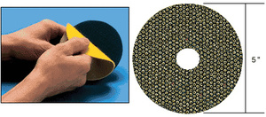 CRL 3M® 5" 120 Grit QRS Mount Flexible Diamond Disc