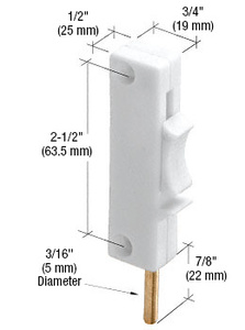 CRL White Sliding Window Lock