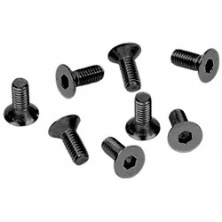 CRL Black 5 mm x 12 mm Cover Plate Flat Allen Head Screws