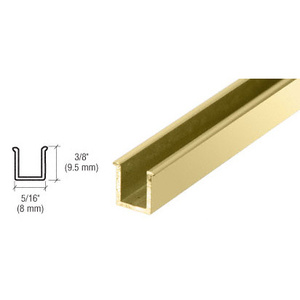 CRL Brite Gold Anodized 6mm Replacement 36" Snap-In Filler Insert for Junior Headers