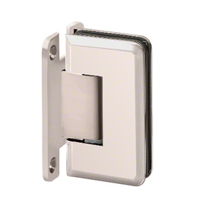 Matte Nickel Wall Mount with "H" Back Plate Majestic Series Hinge