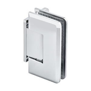 Polished Chrome Wall Mount with Offset Back Plate Majestic Series Hinge