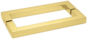 CRL Unlacquered Brass "SQ" Style 18" Back-to-Back Towel Bar