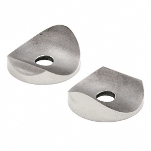 CRL Polished Stainless Steel Coped 90 Degree Adapter Set