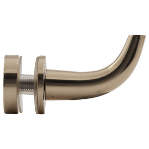 Polished Brass Through-Glass Robe Hook