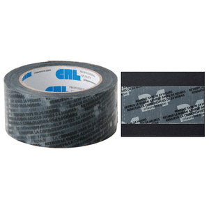 CRL Clear 2" Vinyl Molding Retention Tape - With Warning