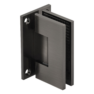 Brushed Pewter Wall Mount with Full Back Plate Adjustable Maxum Series Hinge