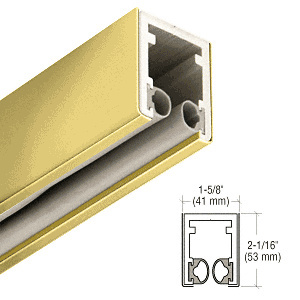 CRL-Blumcraft® Custom Polished Brass 1-1/2" Head Channel for 1/2" Glass