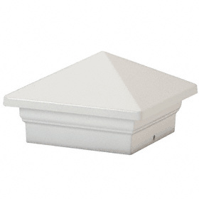 CRL Sky White Sirius Series 4" x 4" Decorative Post Cap