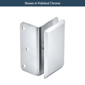 Satin Brass Wall Mount Premier Series Glass Clamps