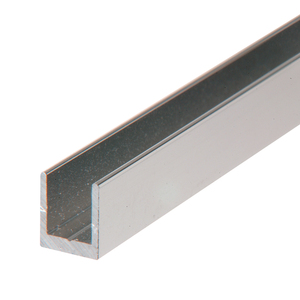 CRL Brite Anodized 1/4" Single Aluminum U-Channel