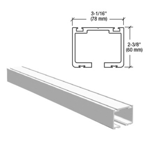 CRL Easy Slide Overhead Track Splice White Powder Coat - 6"