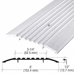 CRL 6" Aluminum Commercial Saddle Threshold - 185" Length