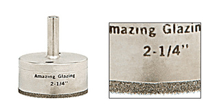 CRL 2-1/4" Amazing Glazing Plated Diamond Drill