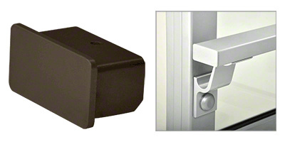 CRL Matte Bronze 1100 Series End Cap for 1" x 2" Tubing