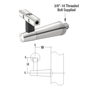 CRL-Blumcraft® Pacific Series Polished Stainless Post Mounted Hand Rail Bracket