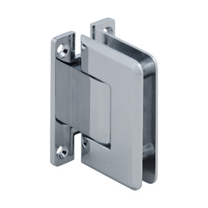 CRL Polished Chrome Pinnacle 337 Series Adjustable Wall Mount 'H' Back Plate Hinge