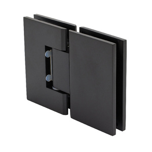 CRL Matte Black Melbourne 180 Degree Glass-to-Glass Hinge